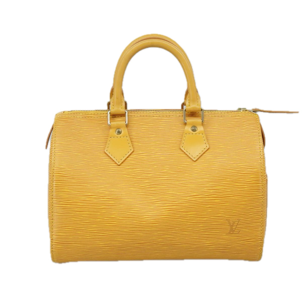 LOUIS VUITTON Epi Speedy 25 Hand Bag Tassili Yellow M43019 LV Auth 98257