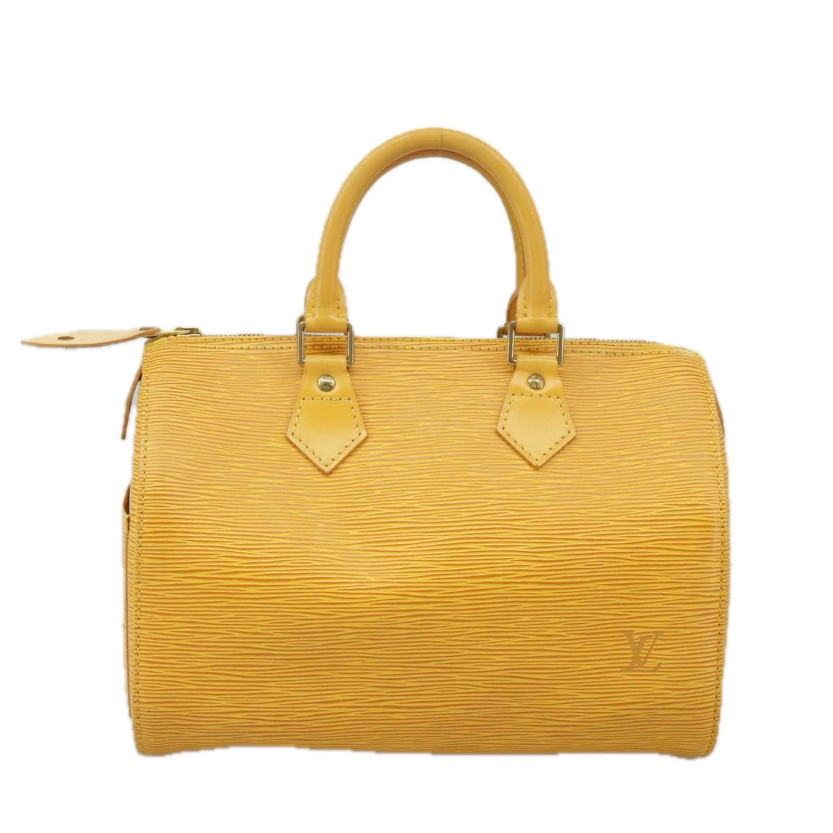 LOUIS VUITTON Epi Speedy 25 Hand Bag Tassili Yellow M43019 LV Auth 98257 - 0