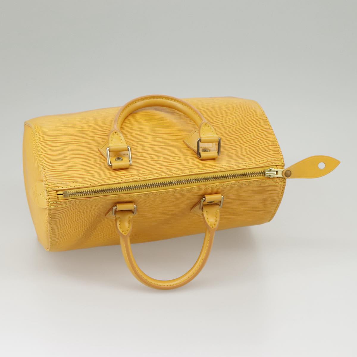 LOUIS VUITTON Epi Speedy 25 Hand Bag Tassili Yellow M43019 LV Auth 98257