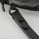 LOUIS VUITTON Disc Pouch Leather Black M81777 LV Auth 98260SA-14