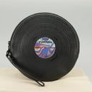 LOUIS VUITTON Disc Pouch Leather Black M81777 LV Auth 98260SA-21