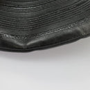 LOUIS VUITTON Disc Pouch Leather Black M81777 LV Auth 98260SA-9