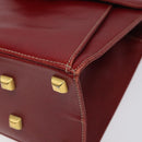 Salvatore Ferragamo Shoulder Bag Leather Red Auth 98267-9