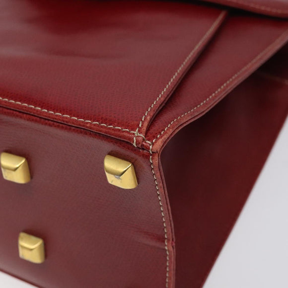 Salvatore Ferragamo Shoulder Bag Leather Red Auth 98267