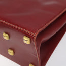 Salvatore Ferragamo Shoulder Bag Leather Red Auth 98267-15