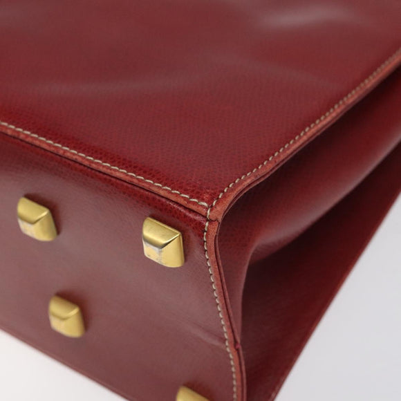 Salvatore Ferragamo Shoulder Bag Leather Red Auth 98267