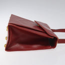Salvatore Ferragamo Shoulder Bag Leather Red Auth 98267-3