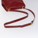 Salvatore Ferragamo Shoulder Bag Leather Red Auth 98267-7