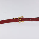 Salvatore Ferragamo Shoulder Bag Leather Red Auth 98267-8
