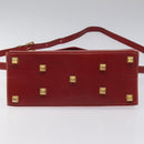 Salvatore Ferragamo Shoulder Bag Leather Red Auth 98267-5