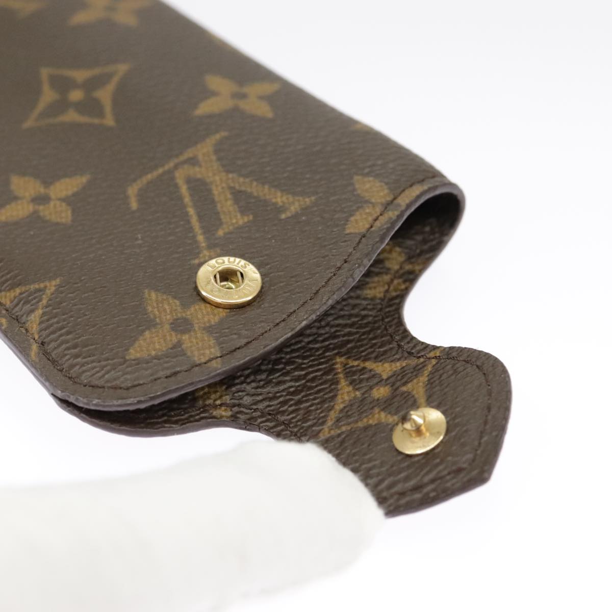 LOUIS VUITTON Monogram Etui Lunette PM Glasses Case M66545 LV Auth 98272