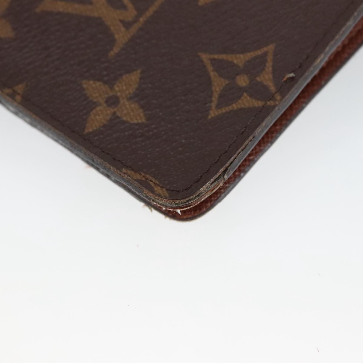 LOUIS VUITTON Monogram Agenda MM Day Planner Cover R20105 LV Auth 98274