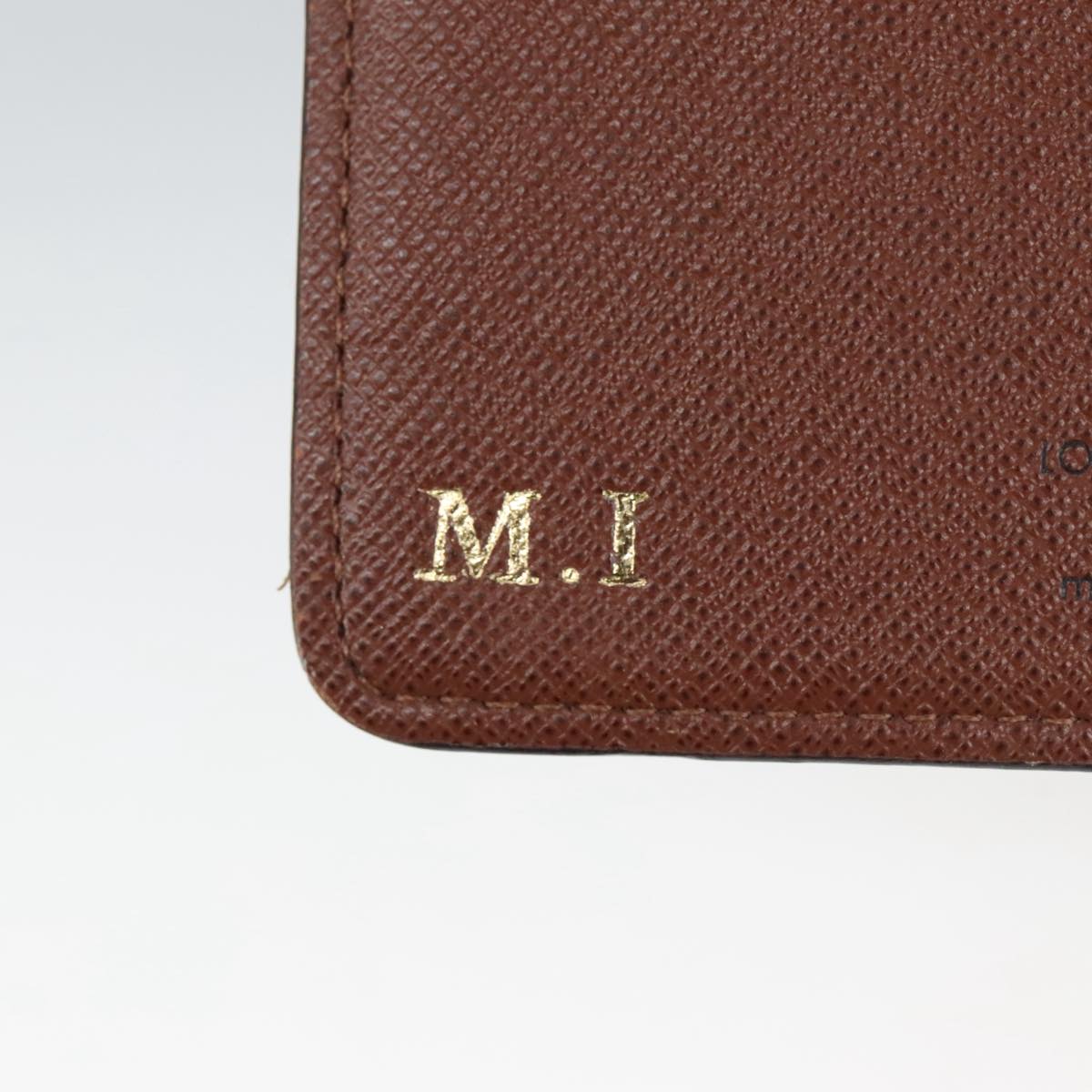 LOUIS VUITTON Monogram Agenda MM Day Planner Cover R20105 LV Auth 98274