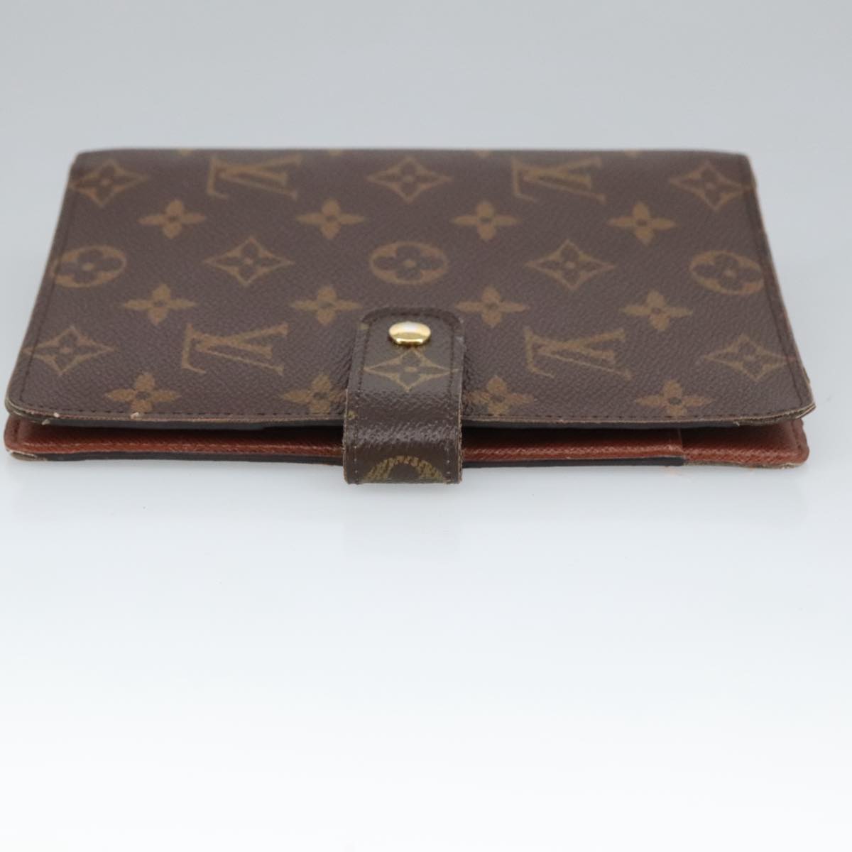 LOUIS VUITTON Monogram Agenda MM Day Planner Cover R20105 LV Auth 98274