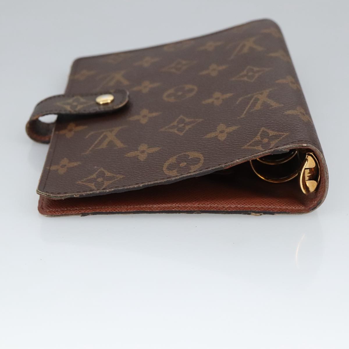 LOUIS VUITTON Monogram Agenda MM Day Planner Cover R20105 LV Auth 98274