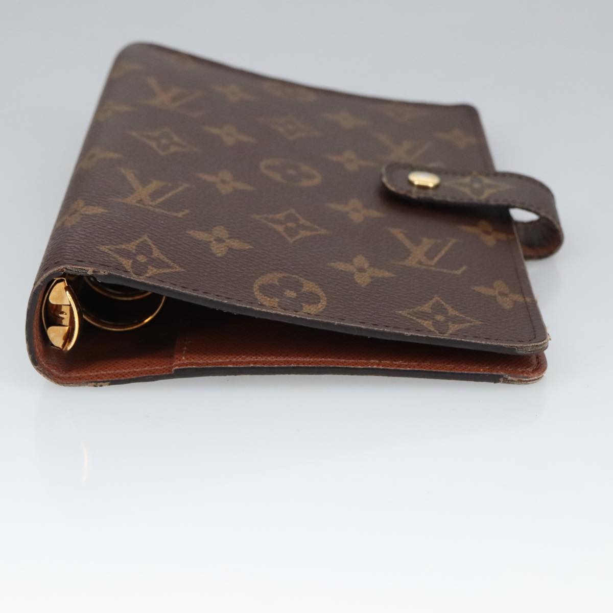 LOUIS VUITTON Monogram Agenda MM Day Planner Cover R20105 LV Auth 98274