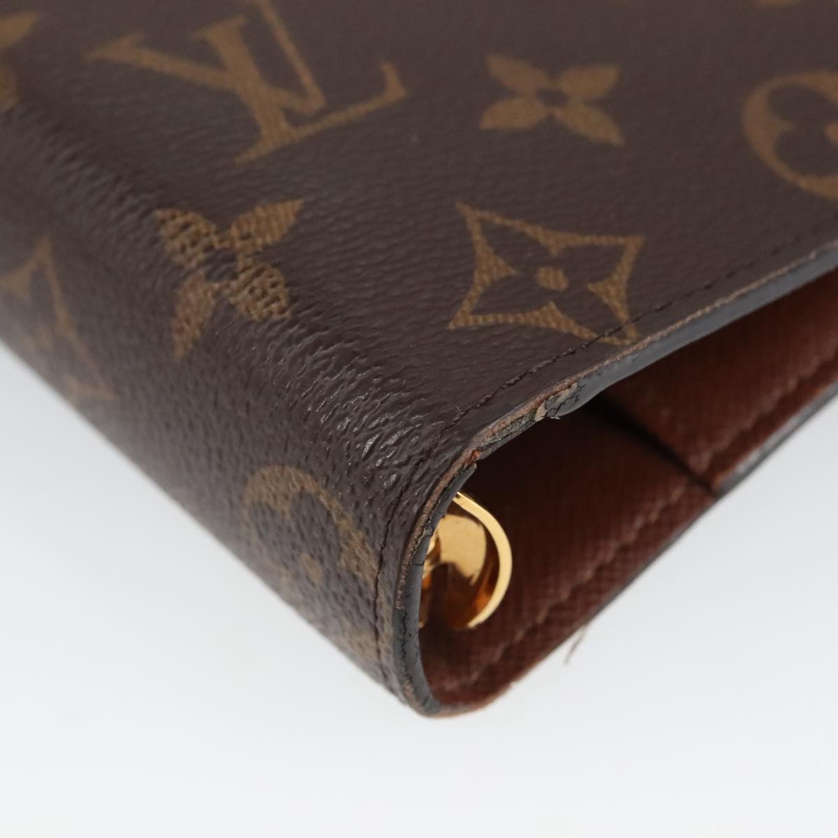 LOUIS VUITTON Monogram Agenda MM Day Planner Cover R20105 LV Auth 98274