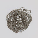 Miu Miu Matelasse Chain Shoulder Bag Leather Silver Auth 98282-19