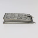 Miu Miu Matelasse Chain Shoulder Bag Leather Silver Auth 98282-3