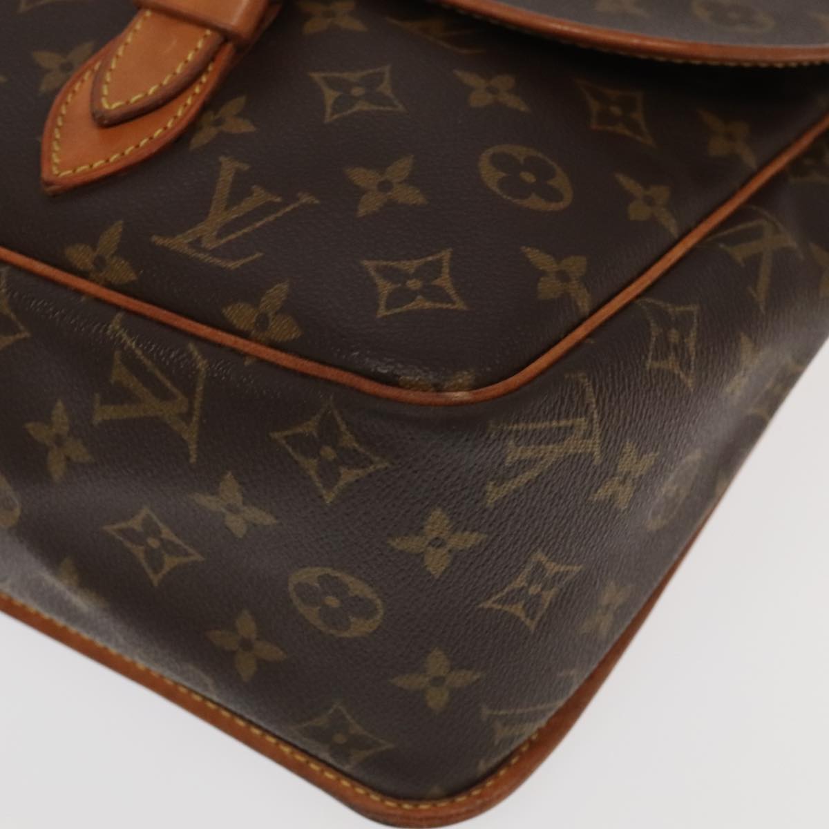 LOUIS VUITTON Monogram Gibeciere GM Shoulder Bag M42246 LV Auth 98294