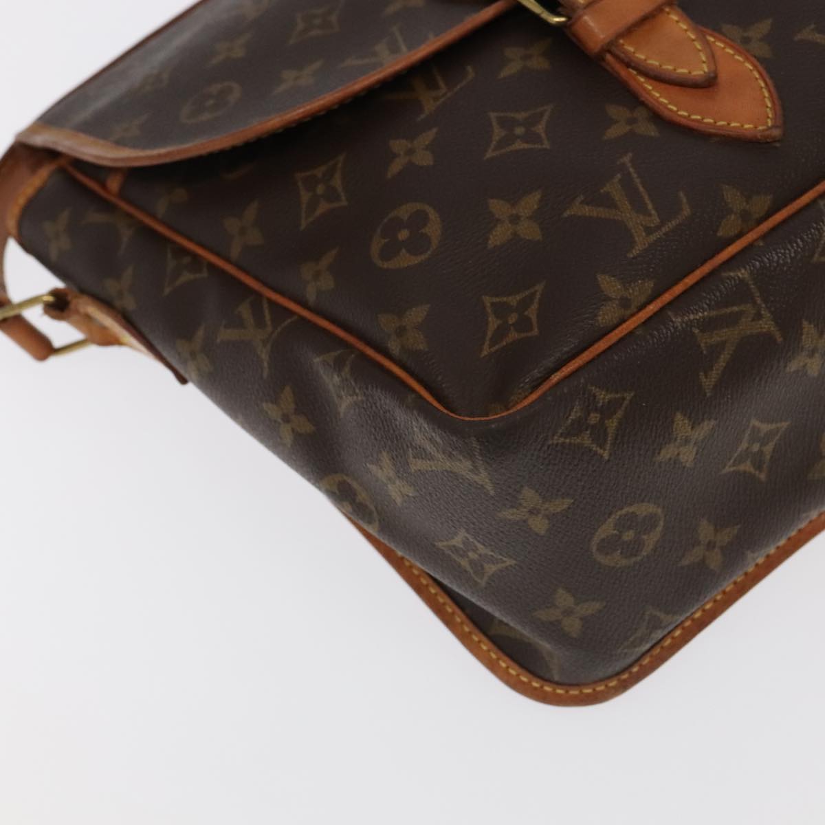 LOUIS VUITTON Monogram Gibeciere GM Shoulder Bag M42246 LV Auth 98294