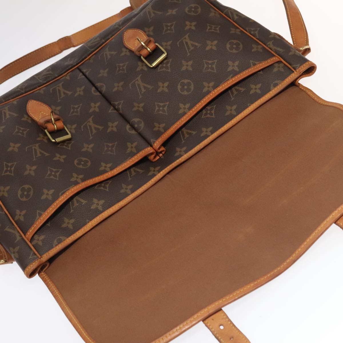 LOUIS VUITTON Monogram Gibeciere GM Shoulder Bag M42246 LV Auth 98294