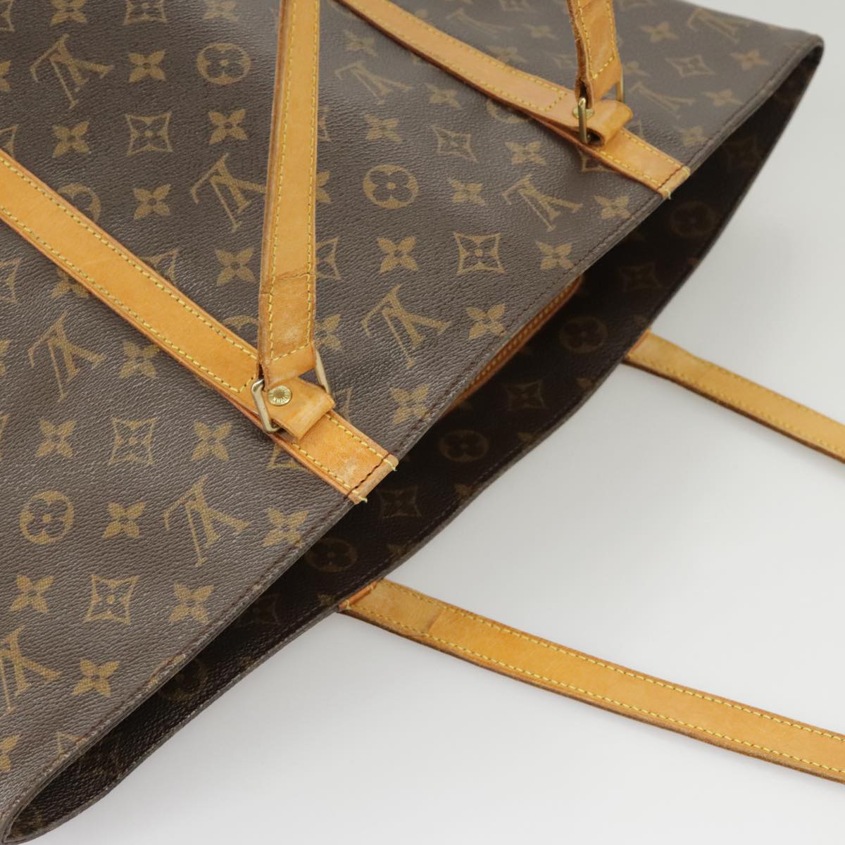 LOUIS VUITTON Monogram Sac Shopping Tote Bag M51108 LV Auth 98295