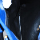 CELINE Macadam Canvas Hand Bag Blue Gold Auth 98298-10