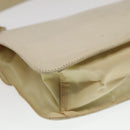 PRADA Shoulder Bag Leather White Auth 98309-9