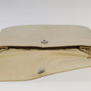 PRADA Shoulder Bag Leather White Auth 98309-10