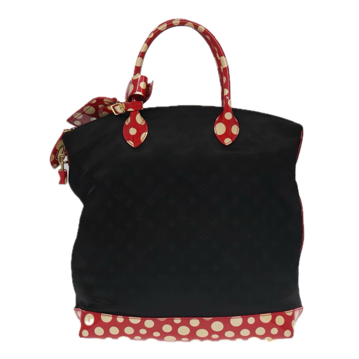 LOUIS VUITTON Vernis Dot Infinity Lockit MM Hand Bag M40681 LV Auth 98310