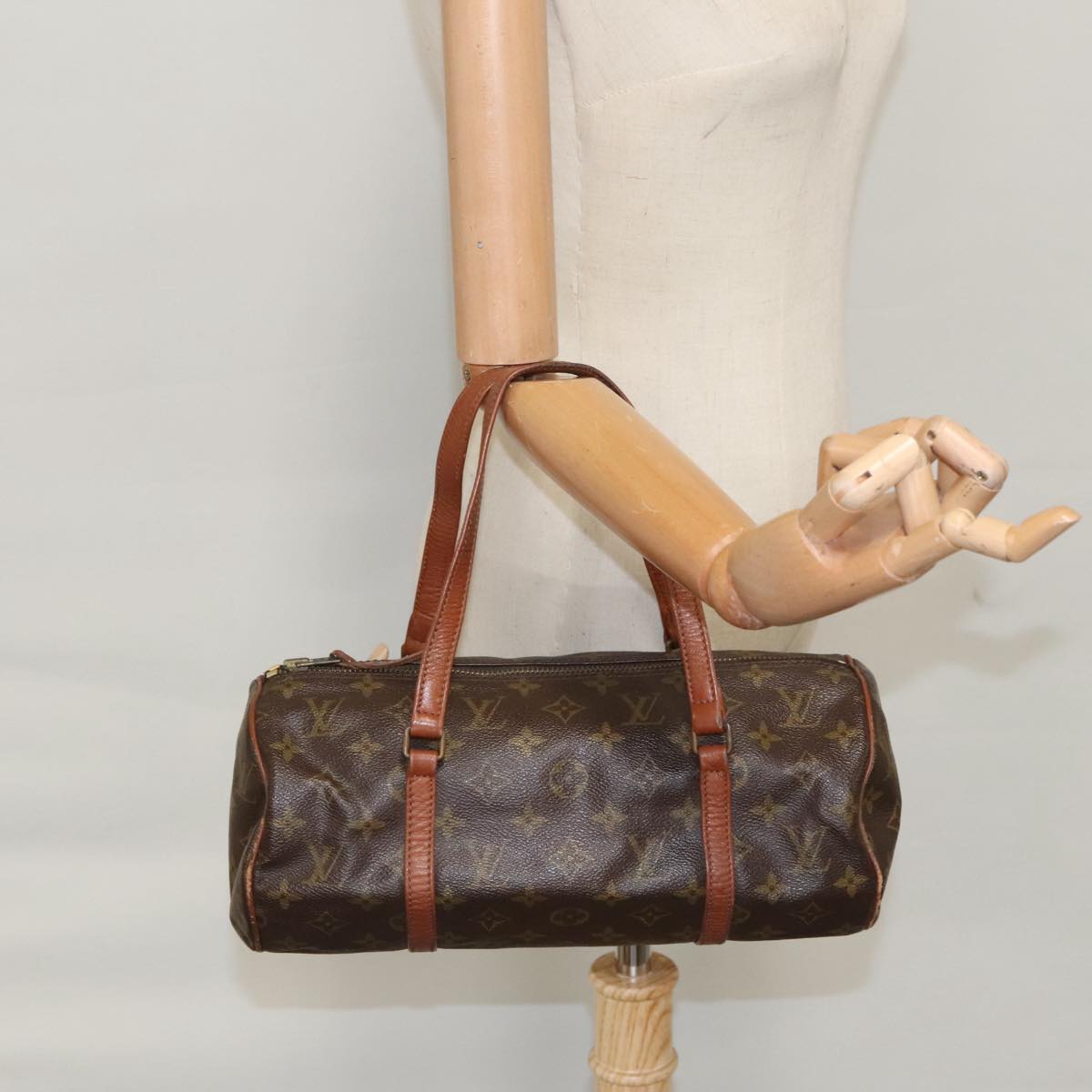 LOUIS VUITTON Monogram Papillon 30 Hand Bag M51385 LV Auth 98311