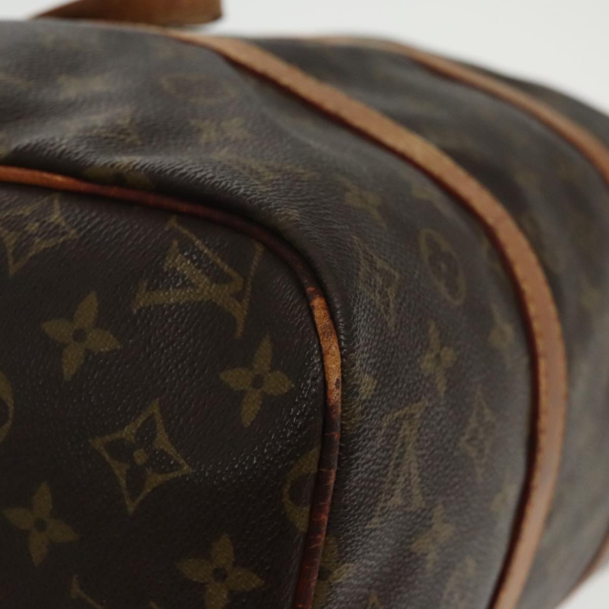 LOUIS VUITTON Monogram Sac Souple 35 Boston Bag M41626 LV Auth 98323