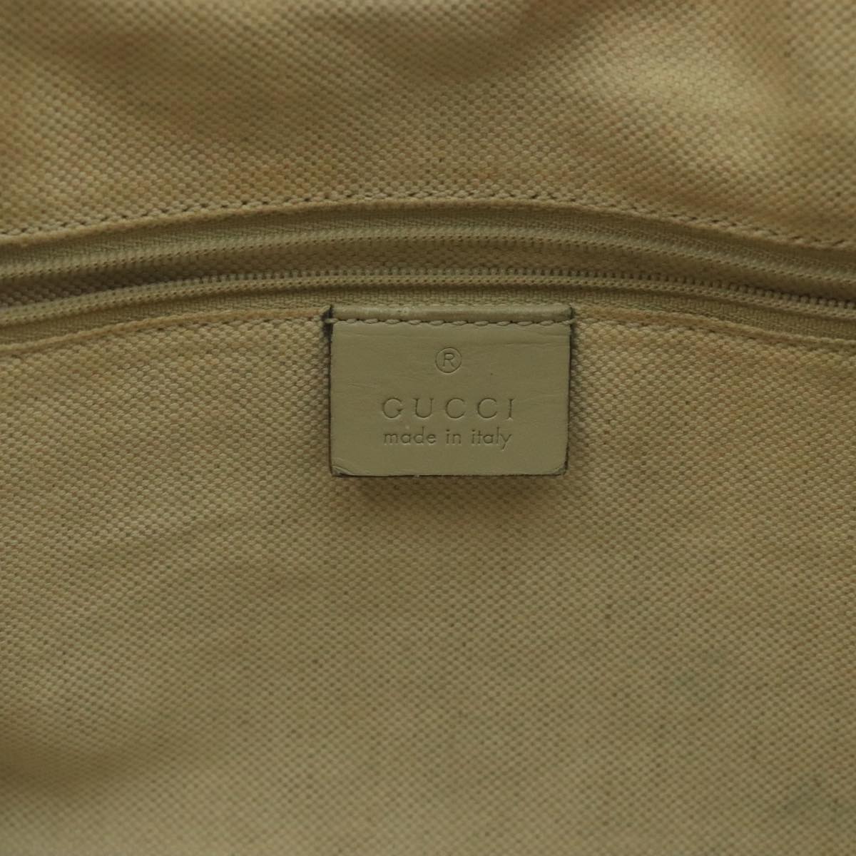 GUCCI GG Canvas Tote Bag Beige Gold 211944 Auth 98334