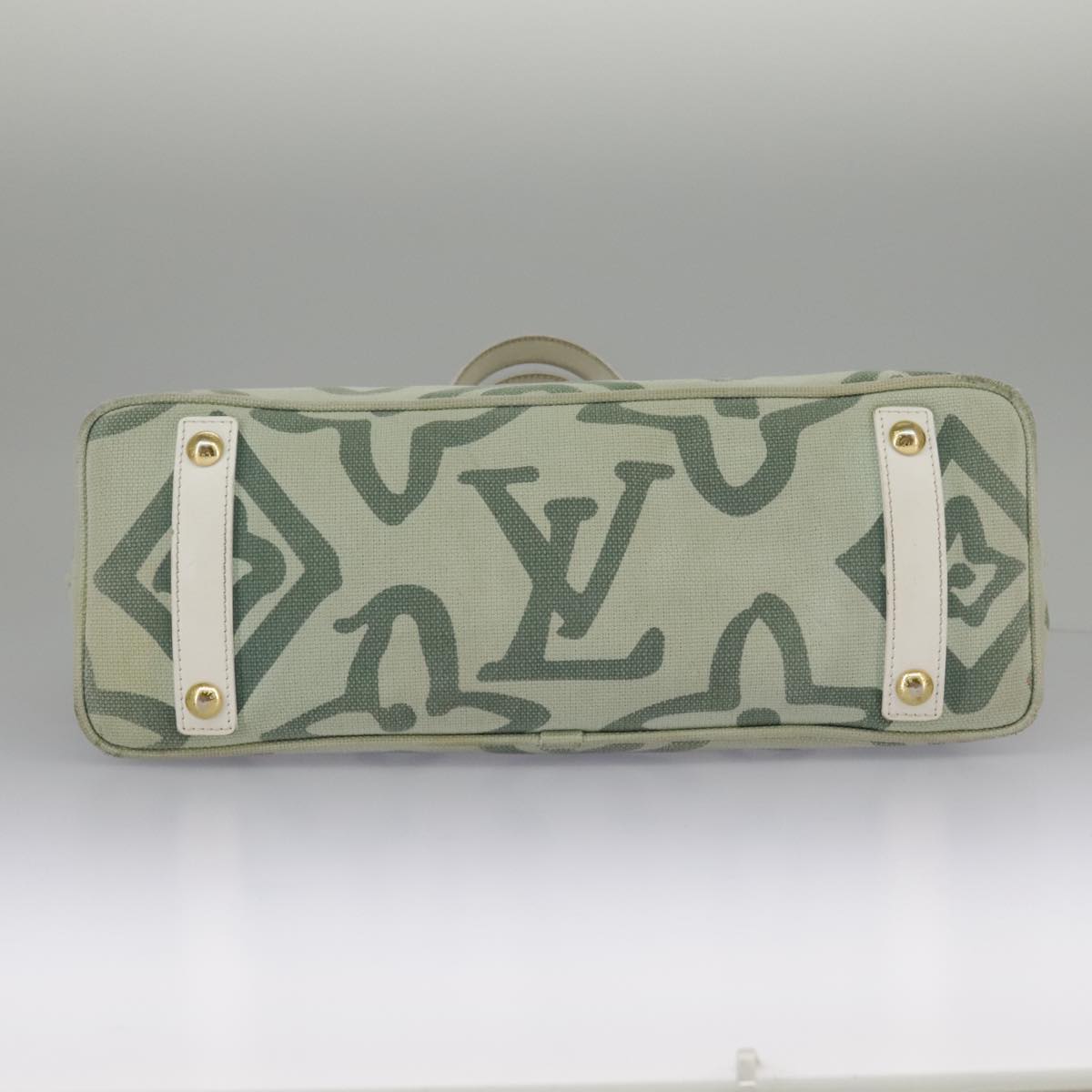 LOUIS VUITTON Cruise line Taicienne PM Bag Canvas Green M95678 LV Auth 98335