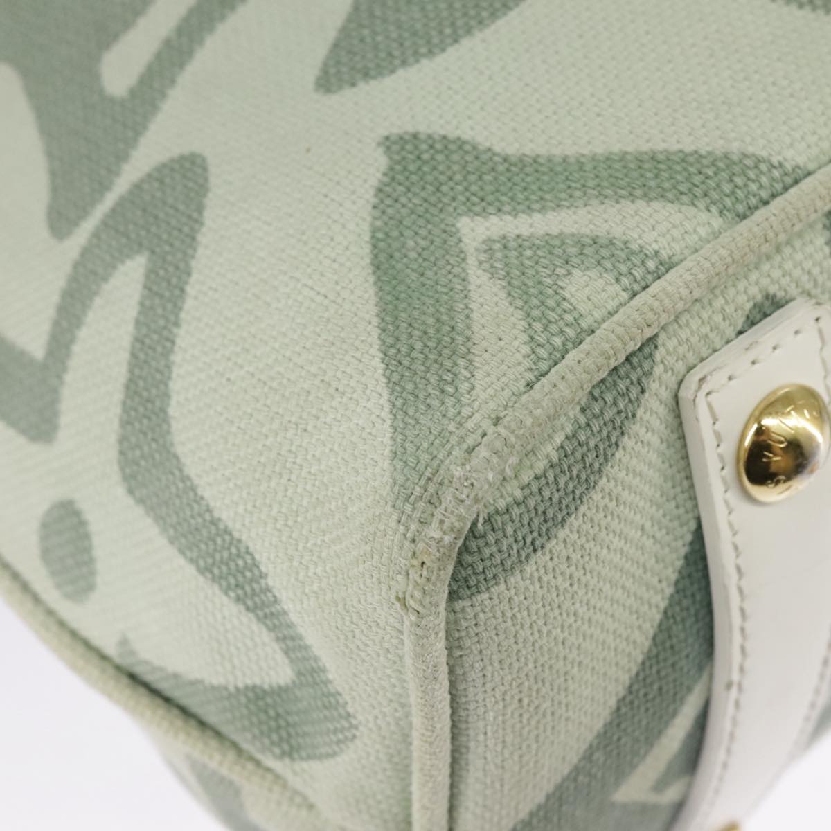 LOUIS VUITTON Cruise line Taicienne PM Bag Canvas Green M95678 LV Auth 98335