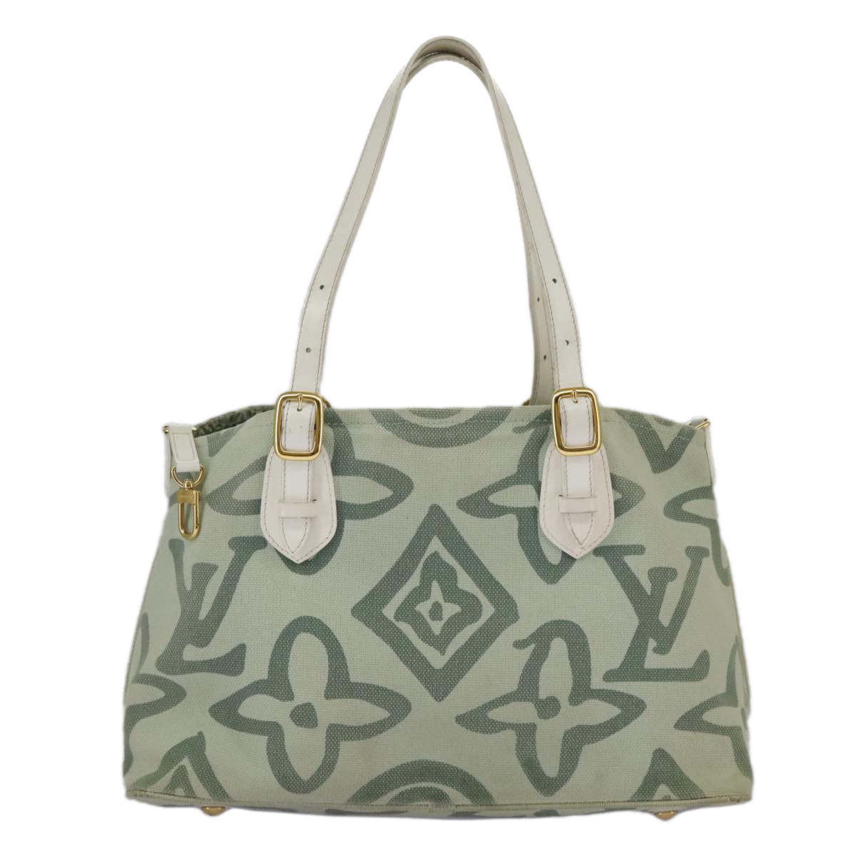 LOUIS VUITTON Cruise line Taicienne PM Bag Canvas Green M95678 LV Auth 98335 - 0