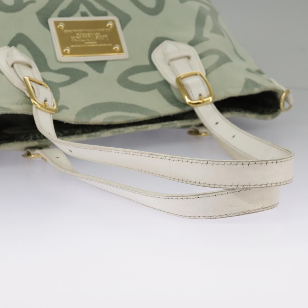 LOUIS VUITTON Cruise line Taicienne PM Bag Canvas Green M95678 LV Auth 98335