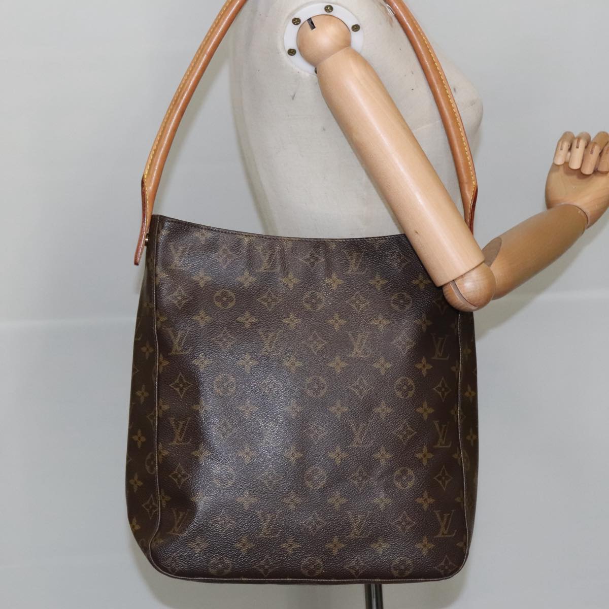 LOUIS VUITTON Monogram Looping GM Shoulder Bag M51145 LV Auth 98349