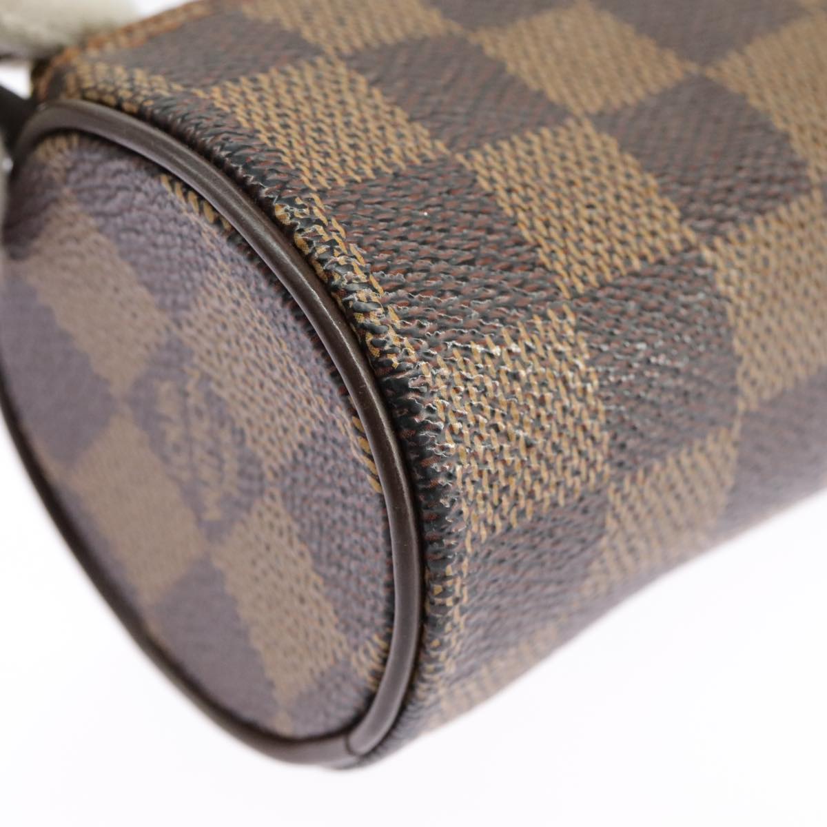 LOUIS VUITTON Damier Ebene Papillon Pouch LV Auth 98352