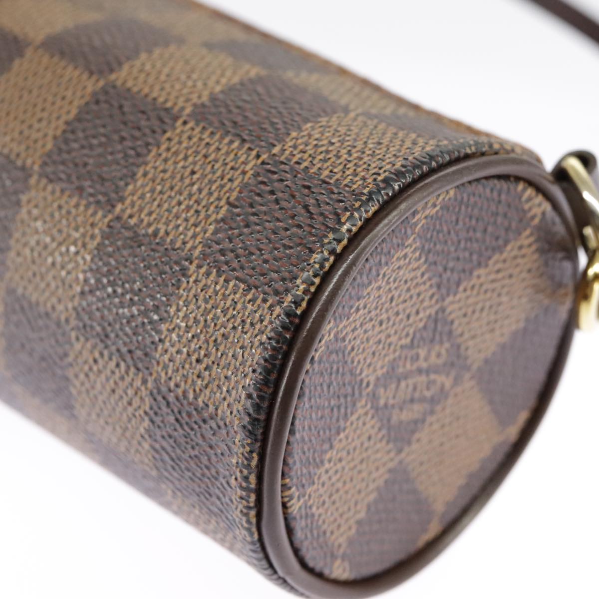 LOUIS VUITTON Damier Ebene Papillon Pouch LV Auth 98352