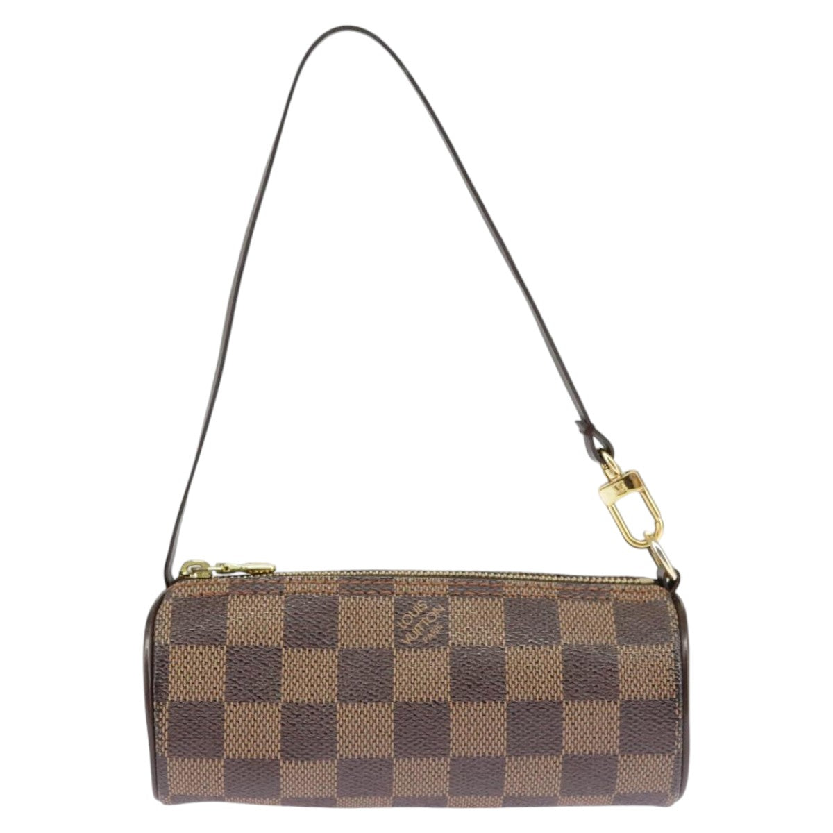 LOUIS VUITTON Damier Ebene Papillon Pouch LV Auth 98352