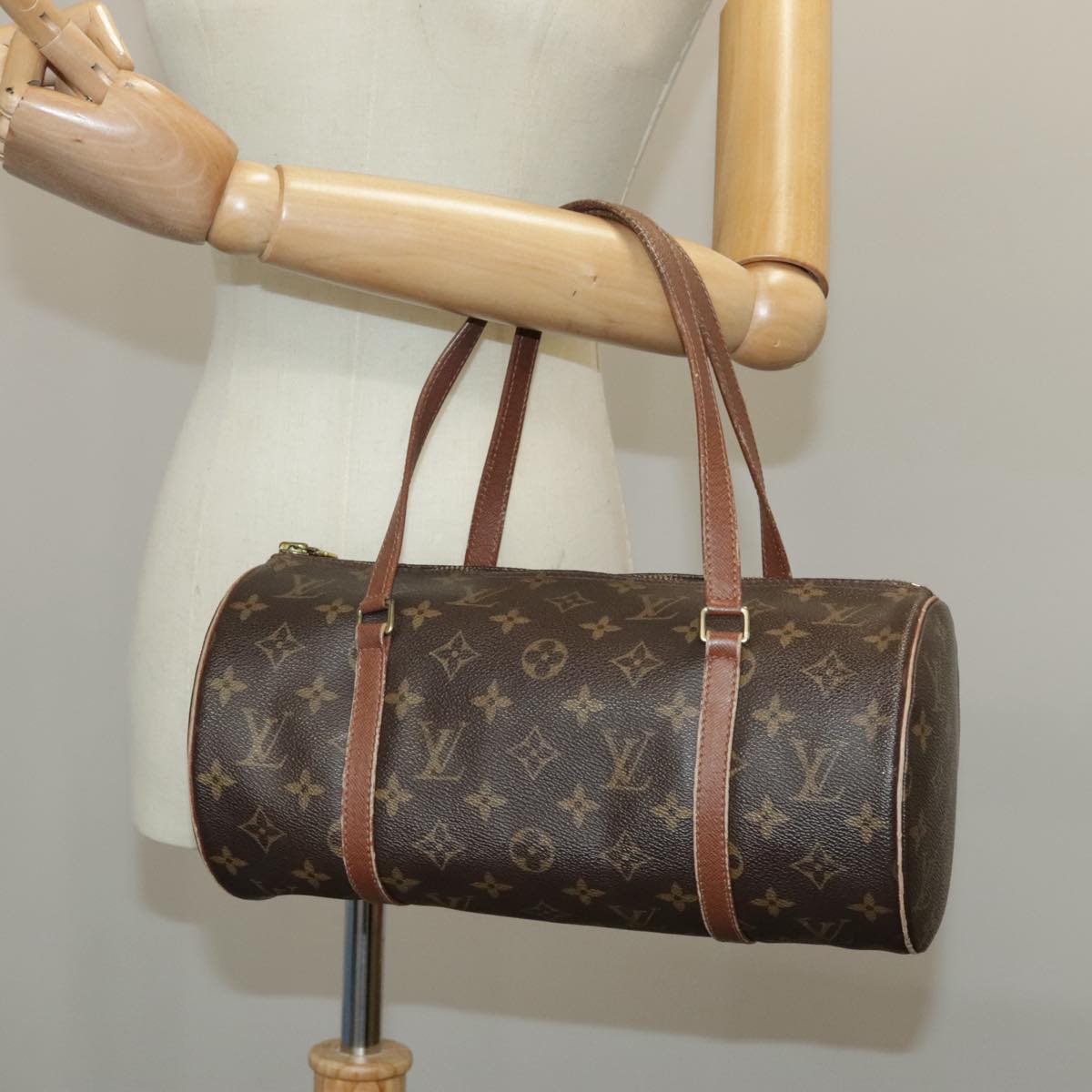 LOUIS VUITTON Monogram Papillon 30 Hand Bag M51385 LV Auth 98358