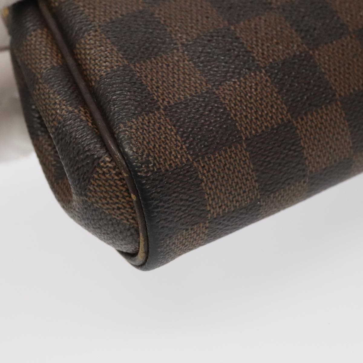 LOUIS VUITTON Damier Ebene Eva Shoulder Bag 2way N55213 LV Auth 98361