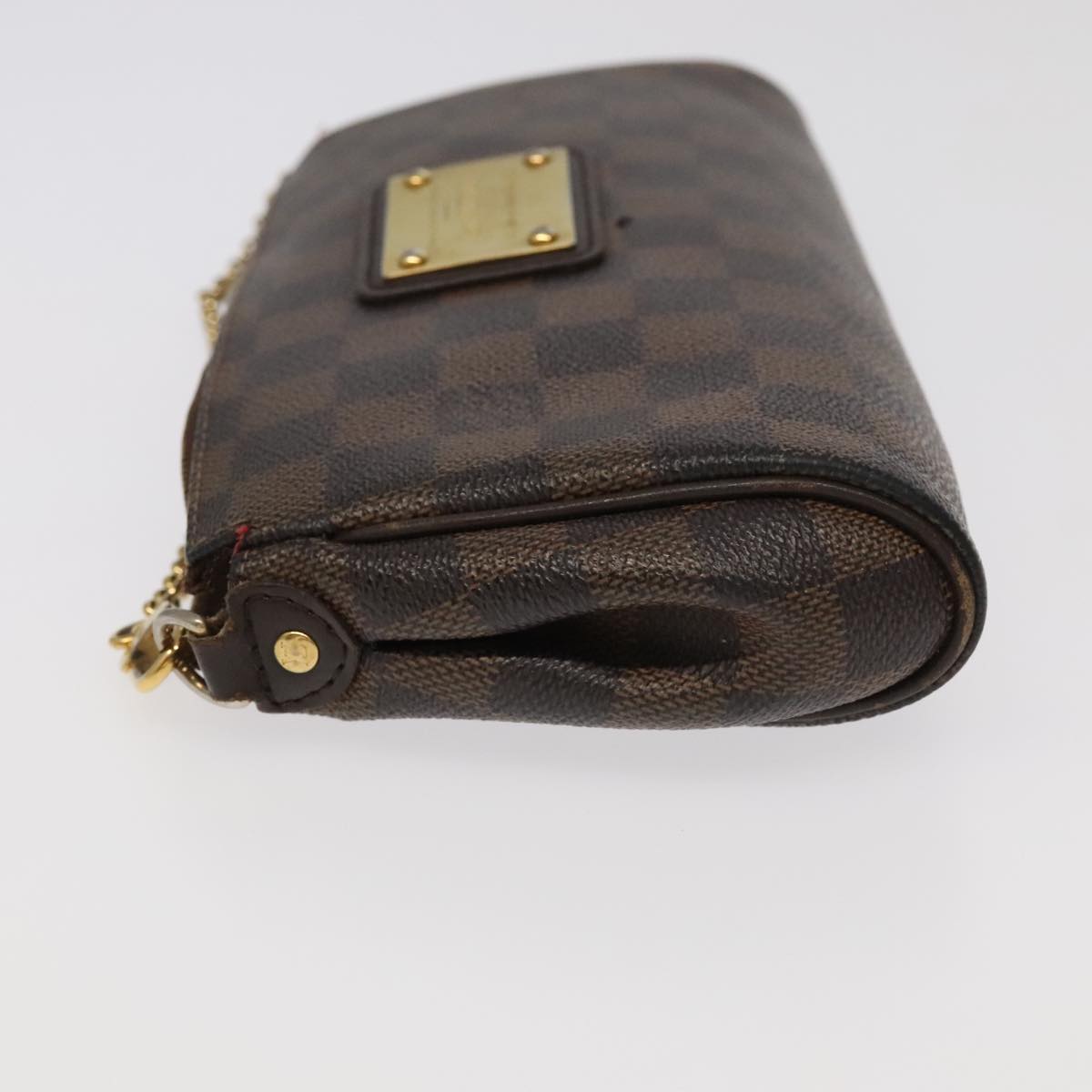 LOUIS VUITTON Damier Ebene Eva Shoulder Bag 2way N55213 LV Auth 98361