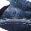 GUCCI GG Supreme Shoulder Bag PVC Leather Navy Gold Auth 98370-16