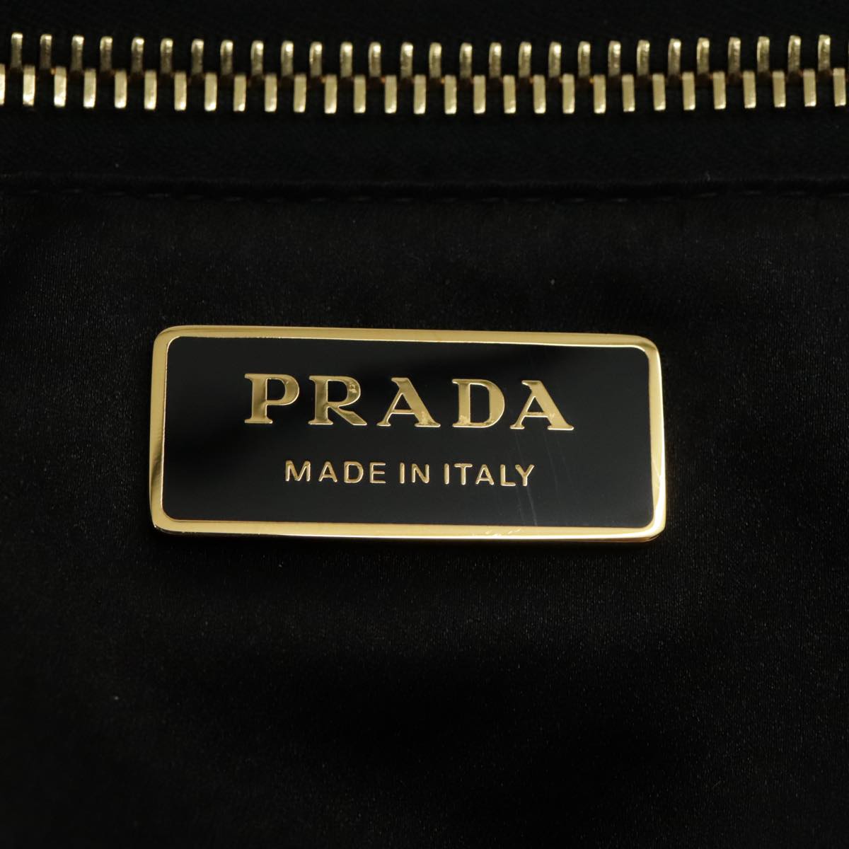 PRADA Sequin Tote Bag Nylon Black Red Auth 98375A