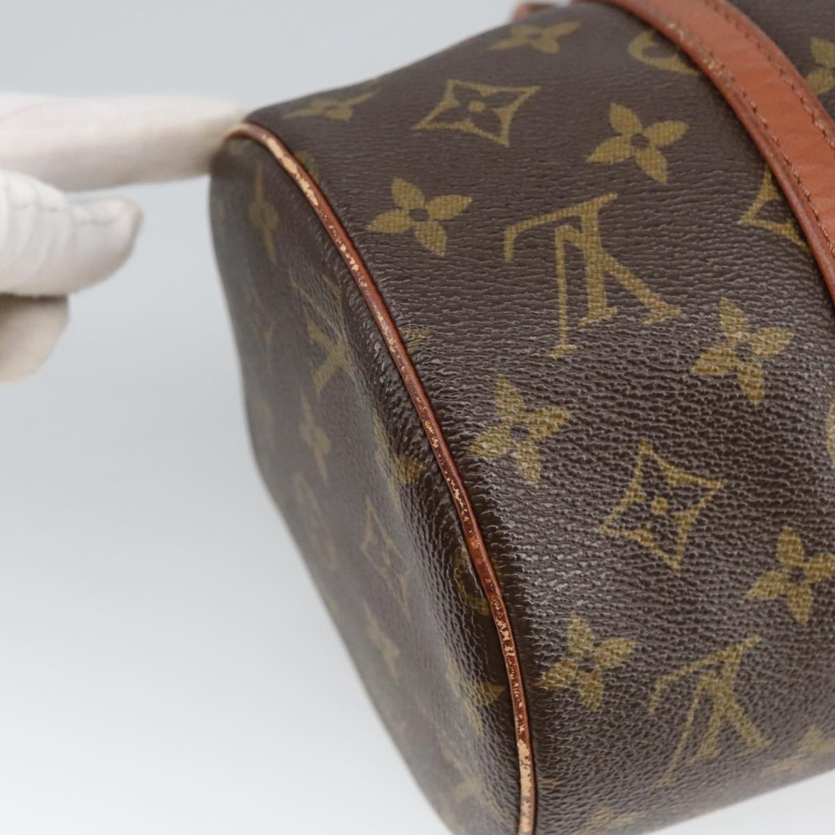 LOUIS VUITTON Monogram Papillon 30 Hand Bag M51385 LV Auth 98376