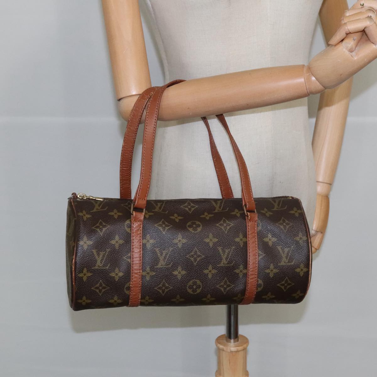 LOUIS VUITTON Monogram Papillon 30 Hand Bag M51385 LV Auth 98376