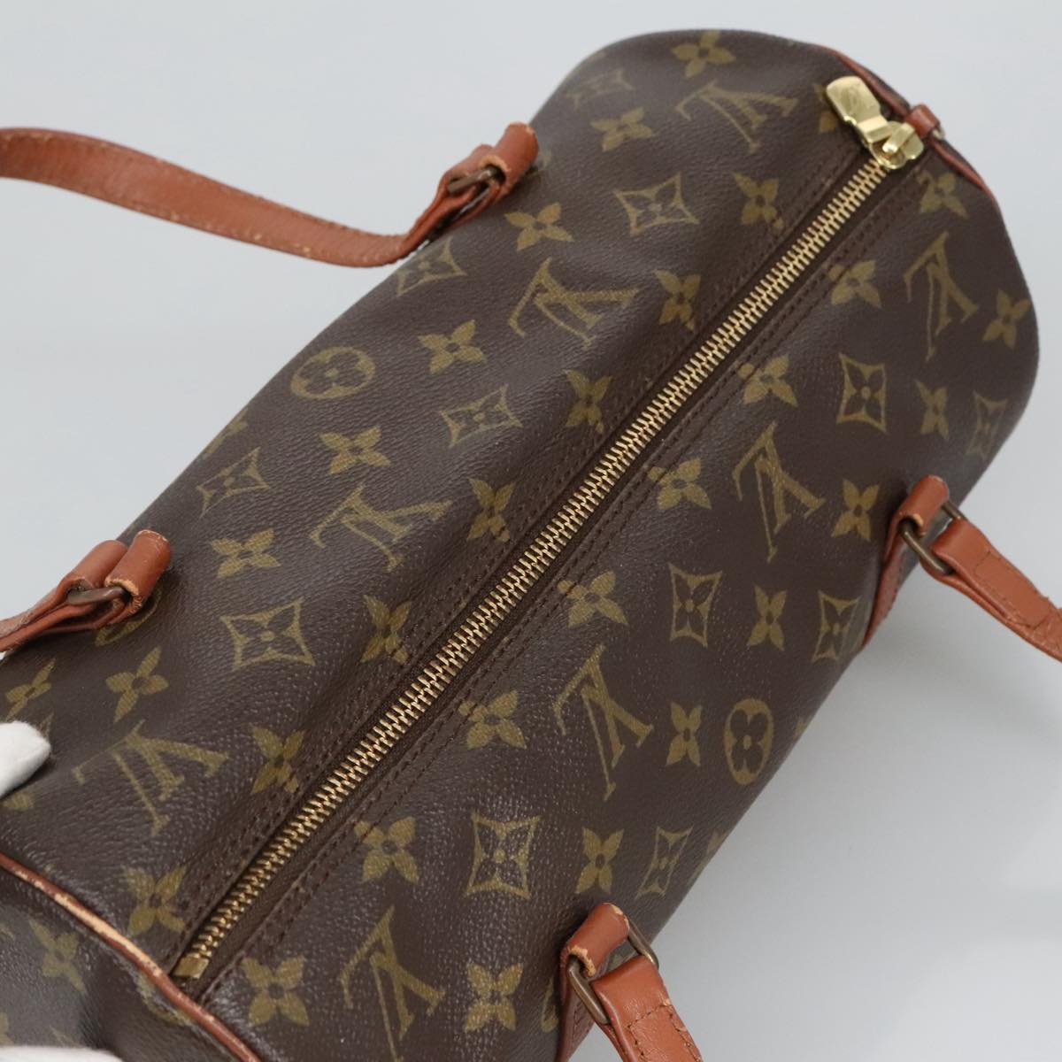 LOUIS VUITTON Monogram Papillon 30 Hand Bag M51385 LV Auth 98376